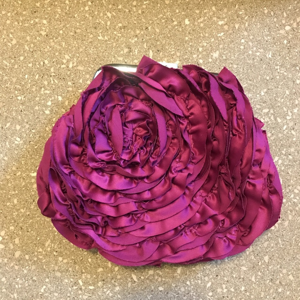 STILL AVAILABLE White House Black Market rose clutch